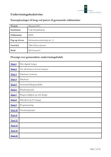 hh11koma10 Allan KrÃ¸yer Jensen - Campus Vejle