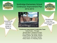 Northridge Continuous Improvement Plan - Bismarck Public Schools