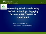 Measuring Wind Speeds using SoDAR technology - Nova Scotia ...