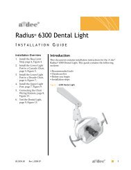 RadiusÂ® 6300 Dental Light - A-Dec