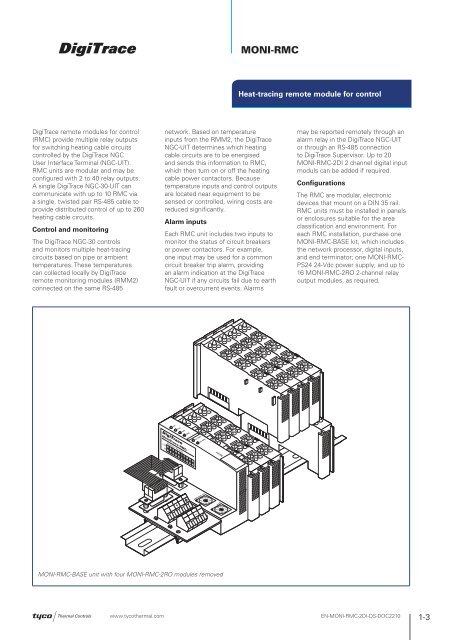 MONI-RMC - Pentair Thermal Controls