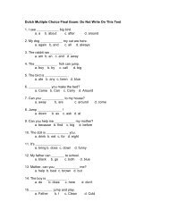 Dolch Multiple Choice Final Exam: Do Not Write On This Test 1. I ...