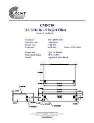 CMN719 2.1 GHz Band Reject Filter - Spectrum Microwave by API ...