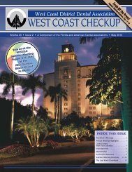 WEST COAST CHECKUP - West Coast Dental Association