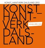 Konst och Hantverk 2012 - Dalslands Turist AB