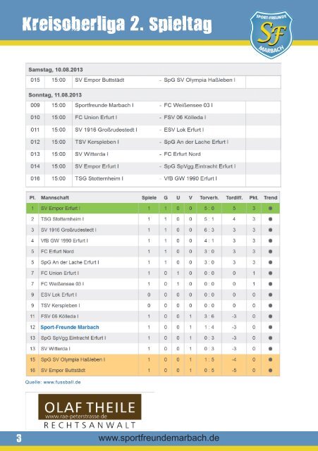 01 Marbach-Weißensee - Sportfreunde Marbach