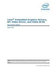 Specification Update: IntelÂ® Embedded Graphics Drivers, EFI Video