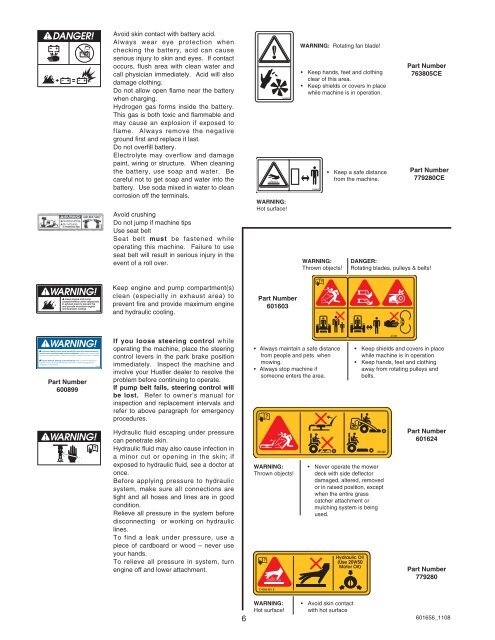 Owner's Manual - Hustler Mowers