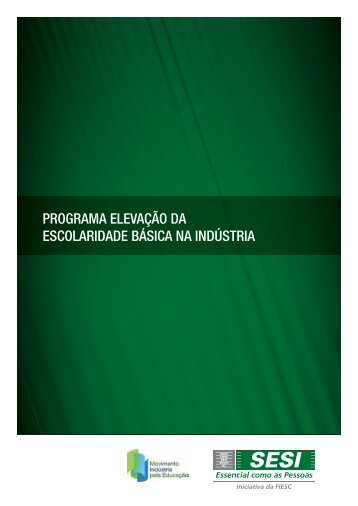 Programa Elevação da Escolaridade Básica na Indústria Baixar ...