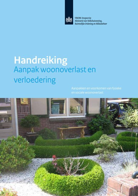 Handreiking Aanpak woonoverlast en verloedering