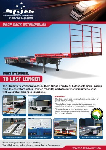 Drop Deck Extendable - Southern Cross Transport Equipment Group