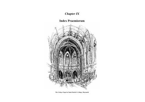 Index Praemiorum - St Patrick's College, Maynooth