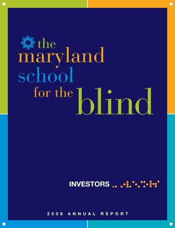 the for theblind - The Maryland School for the Blind