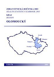 ZdravotnickÃ¡ roÄenka OlomouckÃ©ho kraje 2003 - ÃZIS ÄR