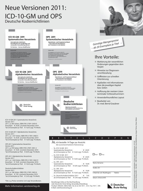 Neue Versionen 2011 - Deutsche Gesellschaft für Medizincontrolling