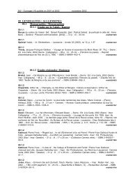 00 GENERALITES / ALLGEMEINES 00.1 Monographies ...