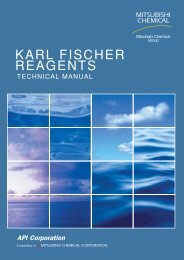 Development of Karl Fischer Reagents