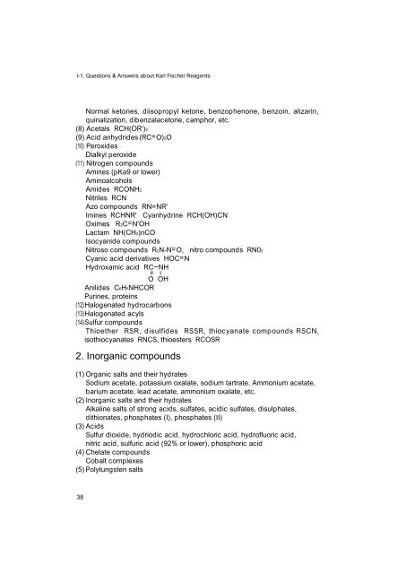 Development of Karl Fischer Reagents