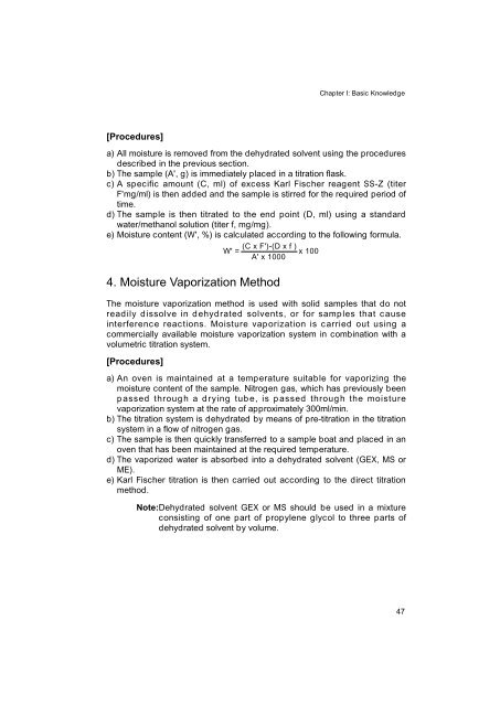 Development of Karl Fischer Reagents