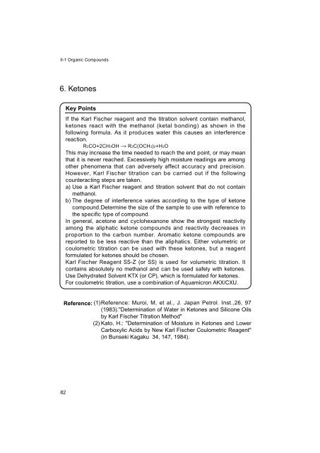 Development of Karl Fischer Reagents