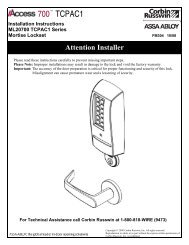 Access 700 TCPAC1 Mortise - PERSONA Campus