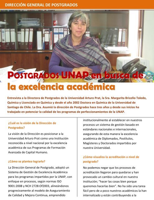 EX ALUMNA UNAP - Universidad Arturo Prat