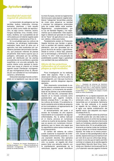 Biodiversidad Agraria - Sociedad EspaÃ±ola de Agricultura EcolÃ³gica