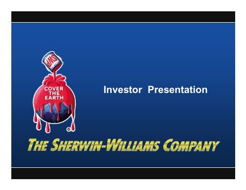 Investor Presentation - Sherwin Williams