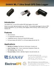 SANAV ML-7 Ultra Small GPS Data Logger Introduction - ElectronGPS