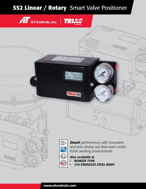 SS2 Linear / Rotary Smart Valve Positioner - AT Controls