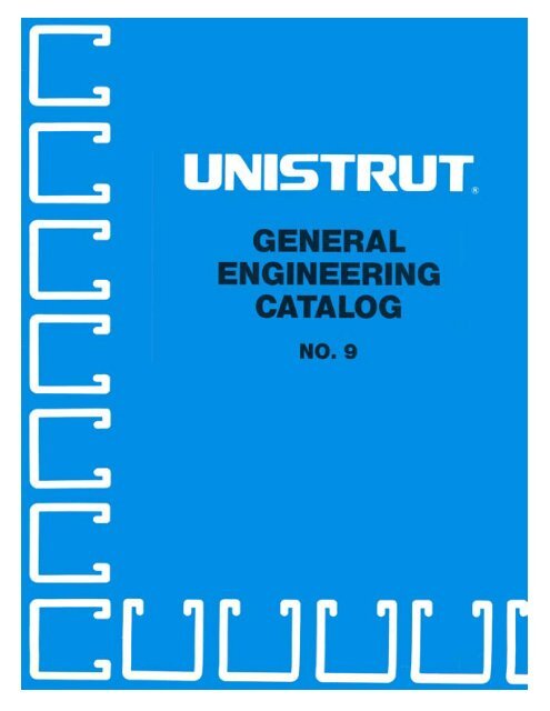 No. 9 Unistrut Catalog.indd