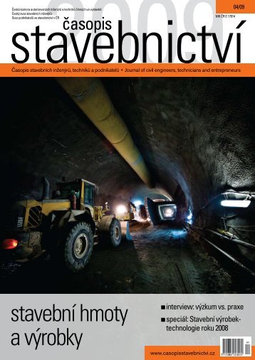 stavebnÃ­ hmoty a vÃ½robky - Äasopis stavebnictvÃ­