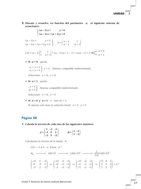 Tema 3: Resolución de sistemas mediante determinantes