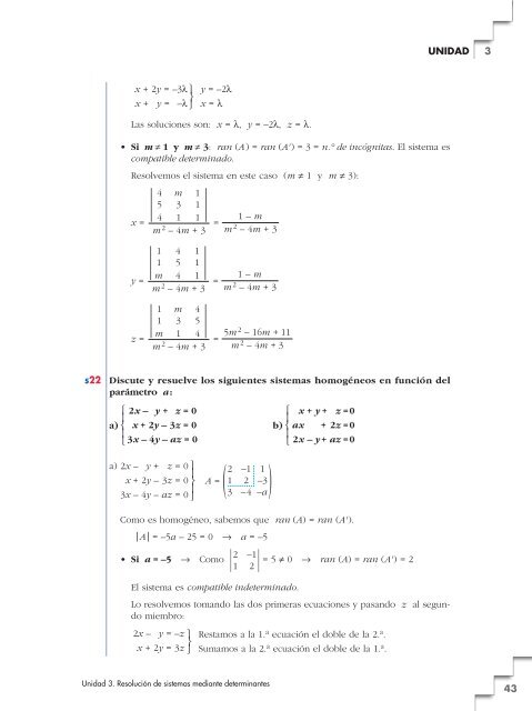 Tema 3: Resolución de sistemas mediante determinantes