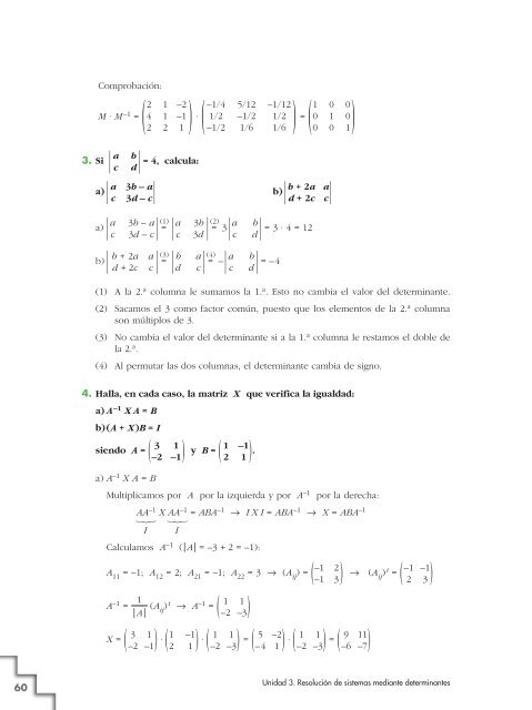 Tema 3: Resolución de sistemas mediante determinantes