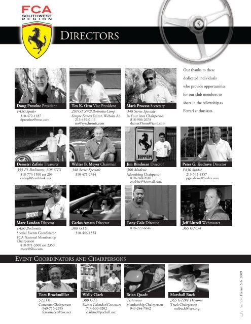 Volume 16 Issue 3 - May/June 2009 - Ferrari Club of America ...