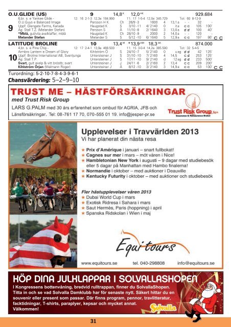 19 december - Solvalla