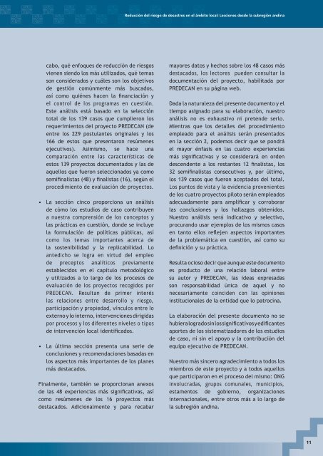 ReducciÃƒÂ³n del riesgo de desastres en el ÃƒÂ¡mbito local - La RED