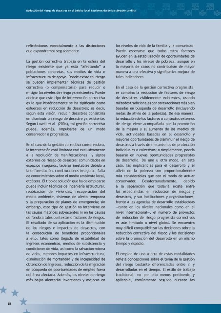 ReducciÃƒÂ³n del riesgo de desastres en el ÃƒÂ¡mbito local - La RED