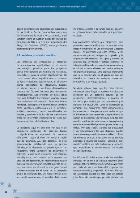 ReducciÃƒÂ³n del riesgo de desastres en el ÃƒÂ¡mbito local - La RED