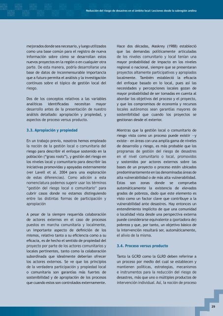 ReducciÃƒÂ³n del riesgo de desastres en el ÃƒÂ¡mbito local - La RED