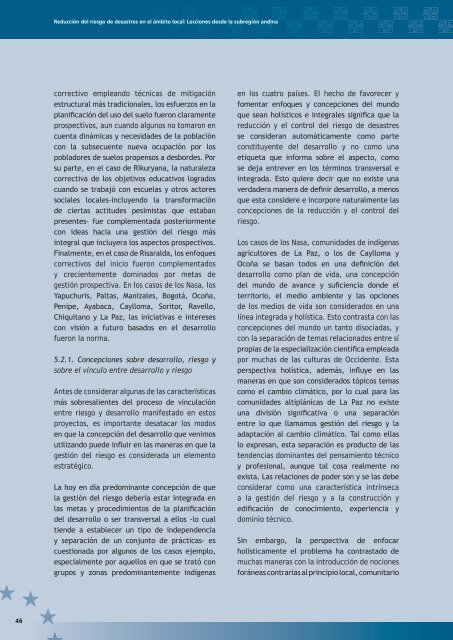 ReducciÃƒÂ³n del riesgo de desastres en el ÃƒÂ¡mbito local - La RED