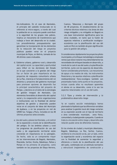 ReducciÃƒÂ³n del riesgo de desastres en el ÃƒÂ¡mbito local - La RED