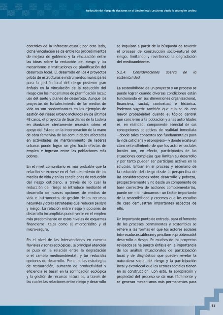 ReducciÃƒÂ³n del riesgo de desastres en el ÃƒÂ¡mbito local - La RED