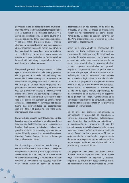 ReducciÃƒÂ³n del riesgo de desastres en el ÃƒÂ¡mbito local - La RED