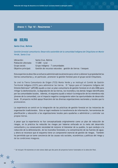 ReducciÃƒÂ³n del riesgo de desastres en el ÃƒÂ¡mbito local - La RED