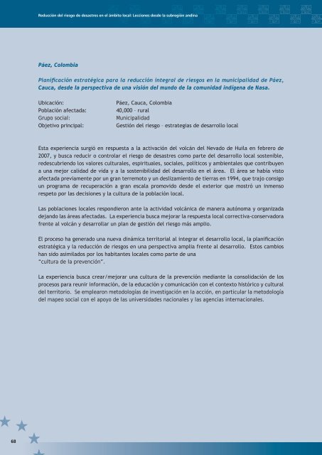 ReducciÃƒÂ³n del riesgo de desastres en el ÃƒÂ¡mbito local - La RED