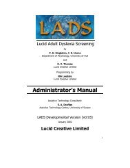 LADS User's Manual - Lucid Research