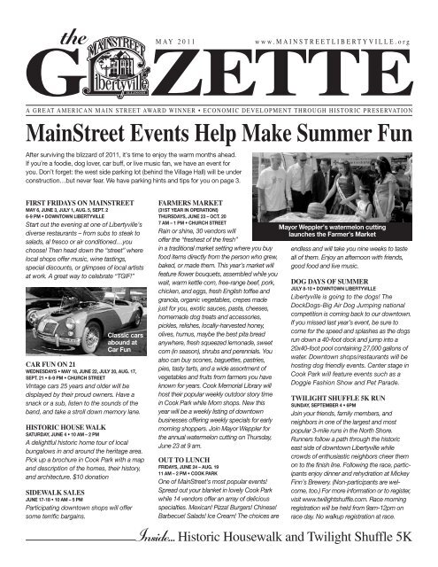 Gazette - MainStreet Libertyville