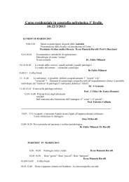 Corso residenziale in ecografia nefrologica 1Â° livello 18-22/3 ... - SIRM